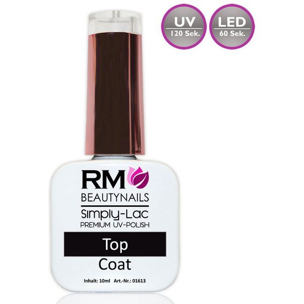 RM Beautynails UV-Nagellack Simply Lac Premium UV-Nagellack UV-Polish 10ml Gellack Shellac, Haltbarkeit bis zu drei Wochen / Hybrid-Lack
