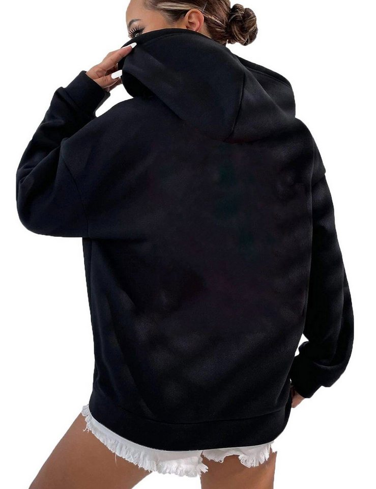 RMK Hoodie Damen Kapuzenpullover Pulli mit Kapuze Baum Wurzel mit Baumwolle – Bild 2 von 2