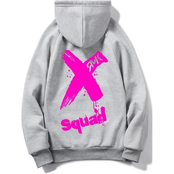 RMK Hoodie Damen Pullover Basic Kapuze Pulli Kapuzenpullover Seitentaschen X mit lizenziertem Print