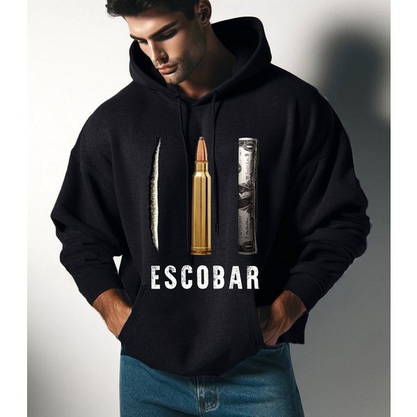 RMK Hoodie Herren Kapuzenpullover Hoodie Pullover Mexico Escobar mit Kapuze