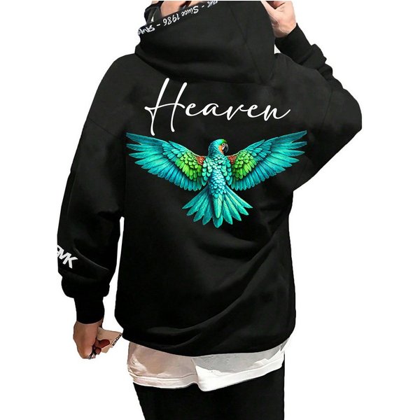 RMK Hoodie Herren Kapuzenpullover Pullover Pulli Langarmshirt Heaven mit Kapuze und 2 Taschen