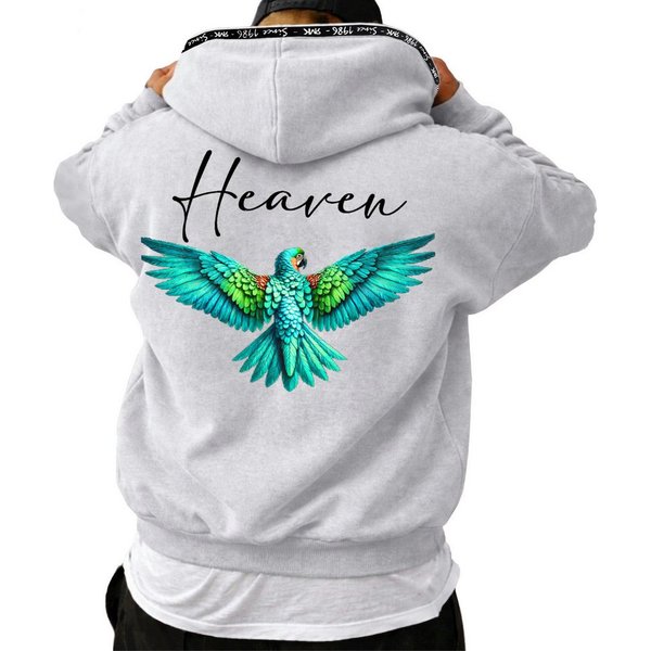 RMK Hoodie Herren Kapuzenpullover Pullover Pulli Langarmshirt Heaven mit Kapuze und 2 Taschen