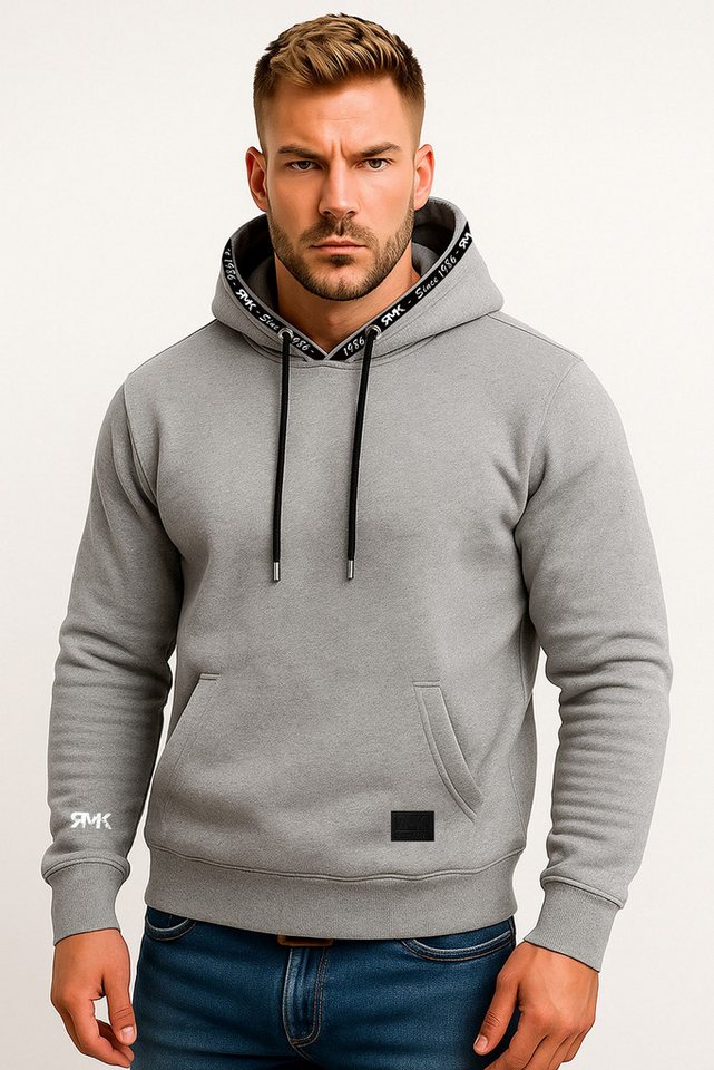 RMK Hoodie Herren Kapuzenpullover Pullover Pulli Paradise Mit Papagei Print – Bild 2 von 2