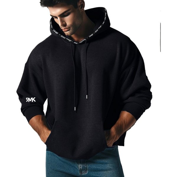 RMK Hoodie Herren Kapuzenpullover Pullover Sweater Langarmshirt Einfarbig in Unifarben