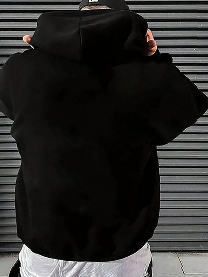 RMK Hoodie Herren Kapuzenpullover Pullover Winter Langarm Smile Smiley mit Baumwolle – Bild 2 von 3