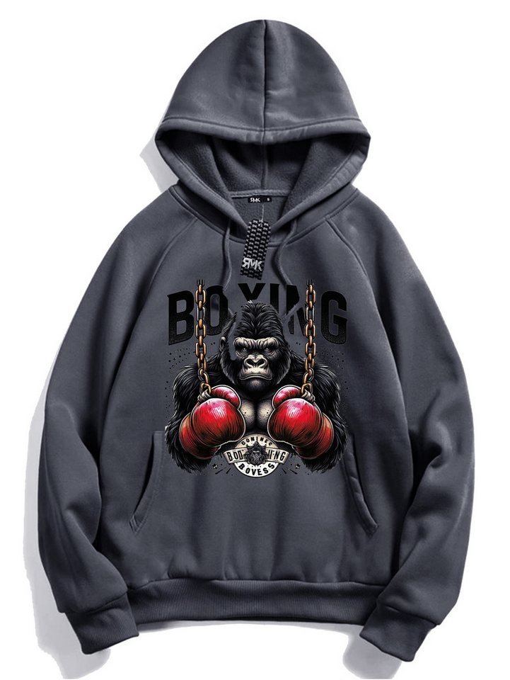 RMK Hoodie Herren Pullover Kapuzenpullover Langarm Boxen Gym Gorilla Oversize mit Kapuze – Bild 2 von 3