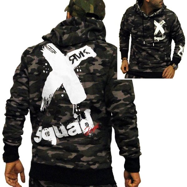 RMK Hoodie Herren Pullover mit Kapuze Pulli Kapuzenpullover Langarm X mit Baumwolle