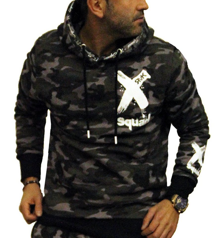RMK Hoodie Herren Pullover mit Kapuze Pulli Kapuzenpullover Langarm X mit Baumwolle – Bild 3 von 3