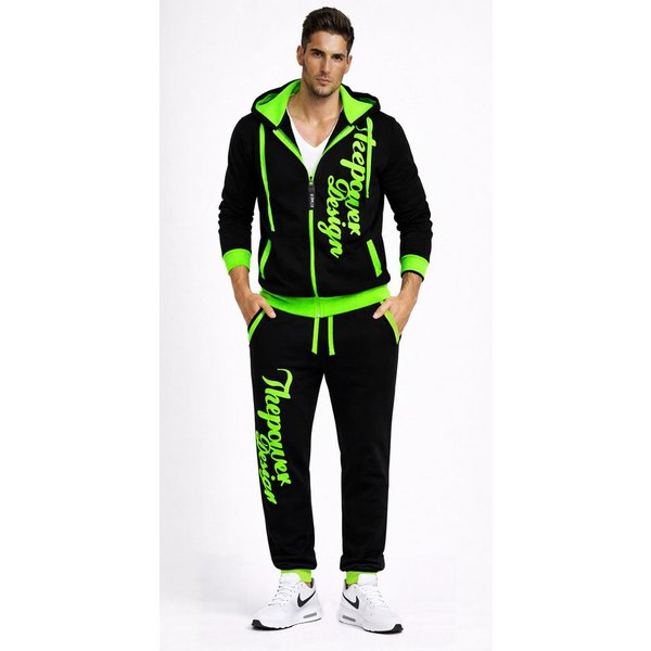 RMK Jogginganzug Herren Sportanzug The Power (Set), Trainingsanzug Freizeitanzug Gym Fitness mit Kapuze