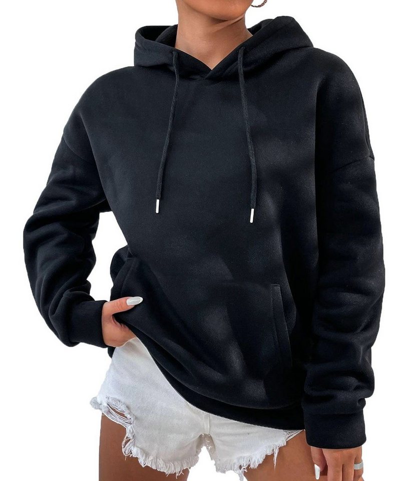 RMK Kapuzenpullover Damen Pullover Hoodie Hoody Oversized Sweatshirts Engel Angel Flügel mit Baumwolle – Bild 2 von 3