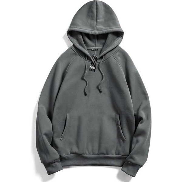 RMK Kapuzenpullover Damen Pullover Pulli Hoodie Sweater Basic Oversize mit Kapuze in Unifarbe