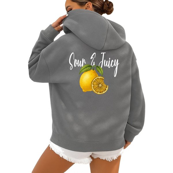 RMK Kapuzenpullover Damen Winter Pullover Sour & Juicy