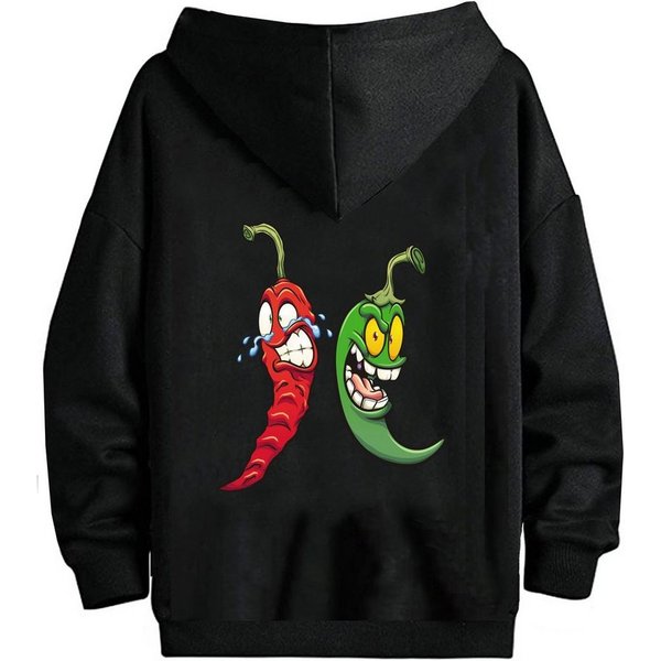 RMK Kapuzenpullover Herren Pullover Hoodie mit Kapuze Pulli mit Taschen Peperoni mit lizenziertem Print