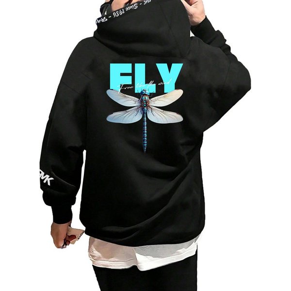 RMK Kapuzenpullover Herren Winter Pullover Fly Libelle