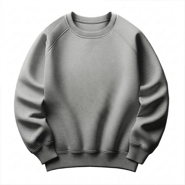 RMK Rundhalspullover Herren Pullover Langarmshirt Sweatshirt Pulli Loose Fit Oversize in Unifarbe