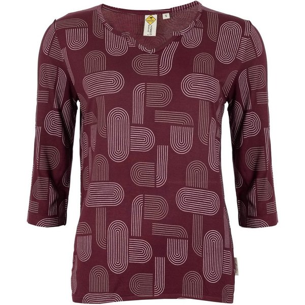 ROADSIGN australia Langarmshirt Contour (1, 1-tlg., 1) 3/4 Arm Shirt aus Viskose mit Alloverprint