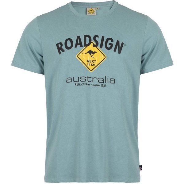ROADSIGN australia T-Shirt Raute (1, 1-tlg., 1) mit Logo-Aufdruck und Rundhalsausschnitt, 100 % Baumwolle