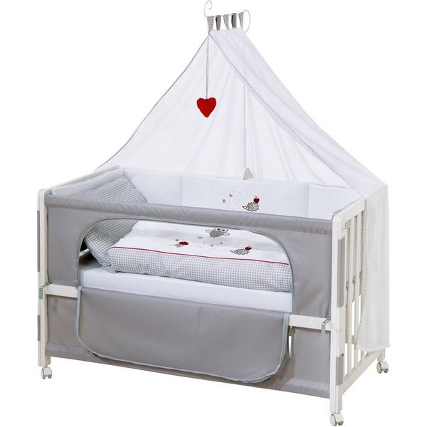roba® Beistellbett Room Bed, Beistellbett zum Elternbett, komplette Ausstattung