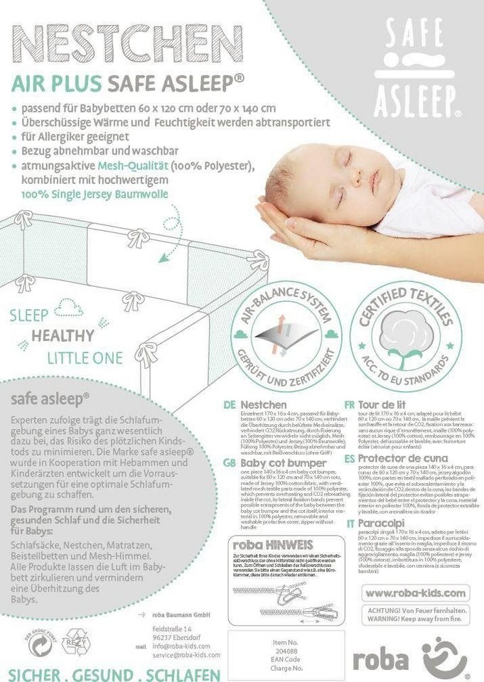 roba® Bettnestchen Air PLUS safe asleep®, Sternenzauber – Bild 5 von 5