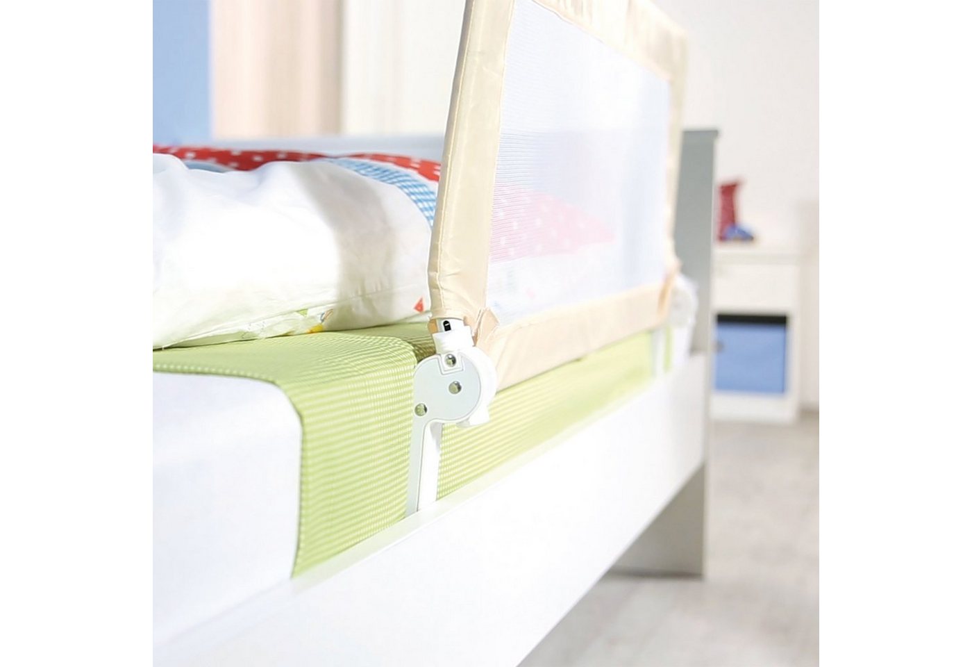 roba® Bettschutzgitter Klipp-Klapp, Rausfallschutz für Babys & Kinder, klappbar – Bild 2 von 5
