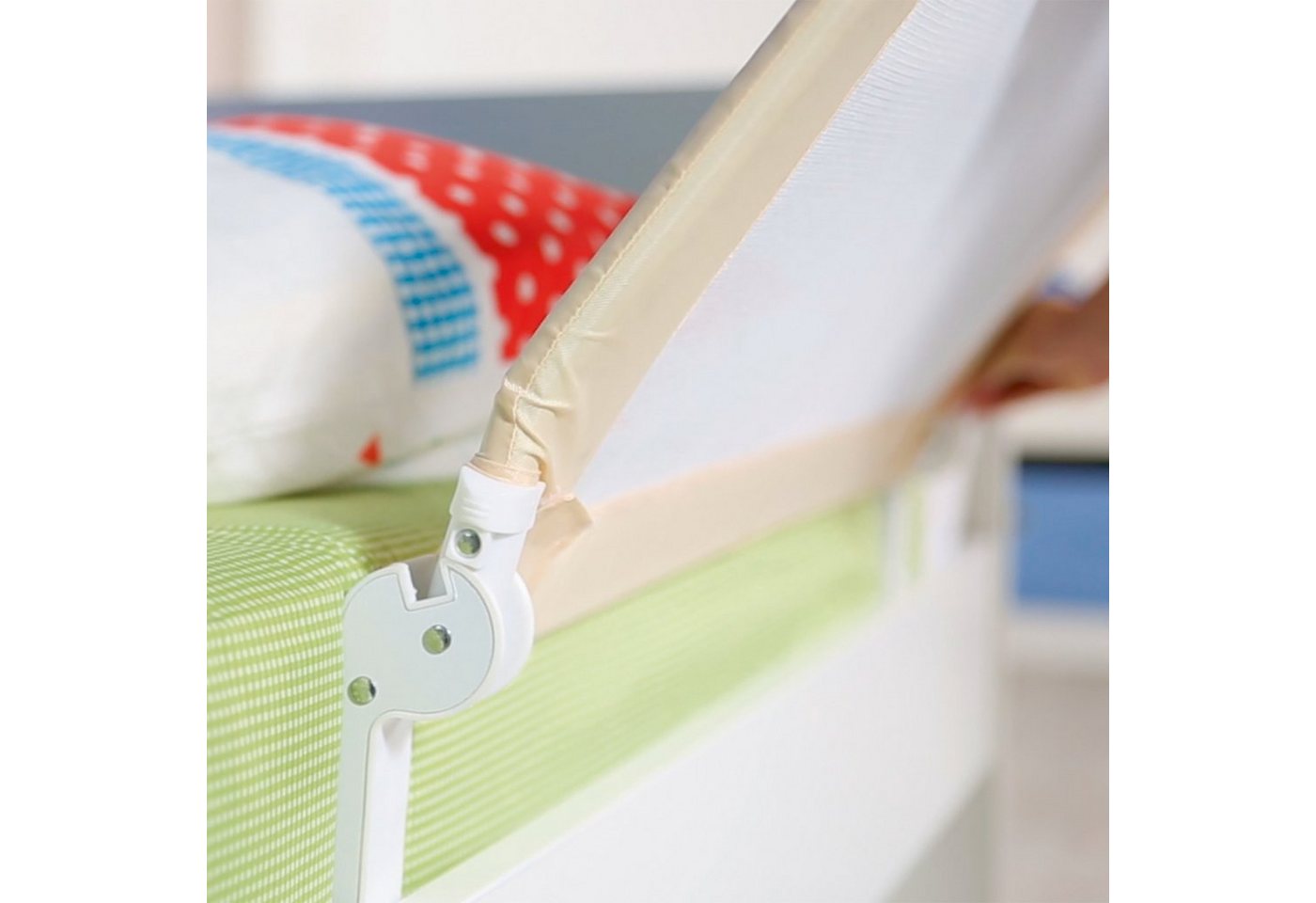 roba® Bettschutzgitter Klipp-Klapp, Rausfallschutz für Babys & Kinder, klappbar – Bild 3 von 5