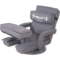 Roba Gaming-Sessel mit Arm-, Bein- und Nackenstütze, Tastatur-Halterung, verstellbar Minecraft