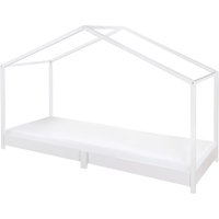 Roba Hausbett 90 x 200 cm, Bodenbett weiß