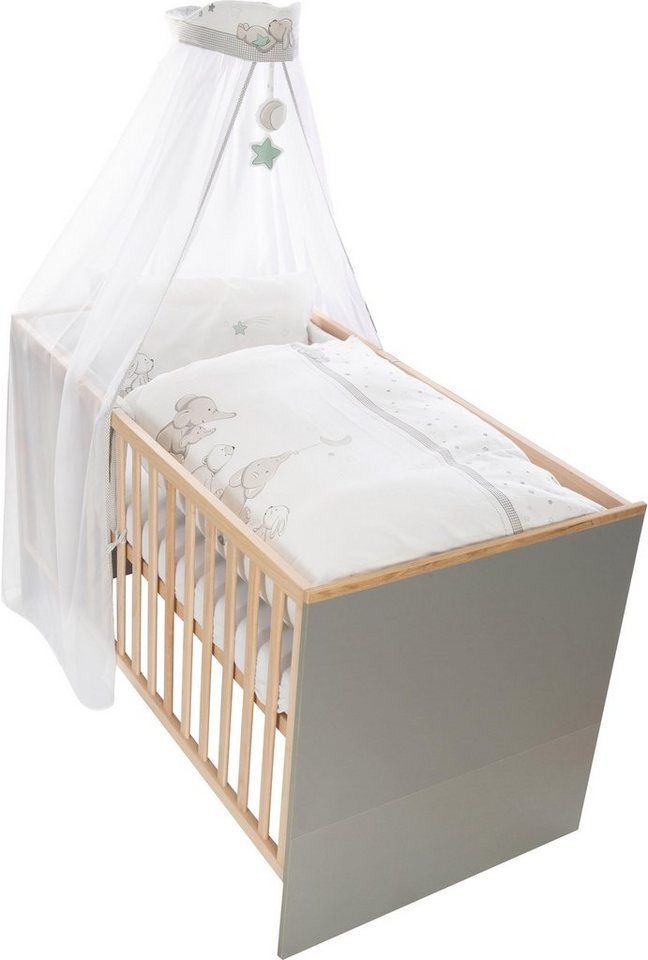 roba® Himmelbettgarnitur Sternenzauber, 4-tlg., mit Bettwäsche, Nestchen und Himmel – Bild 5 von 5