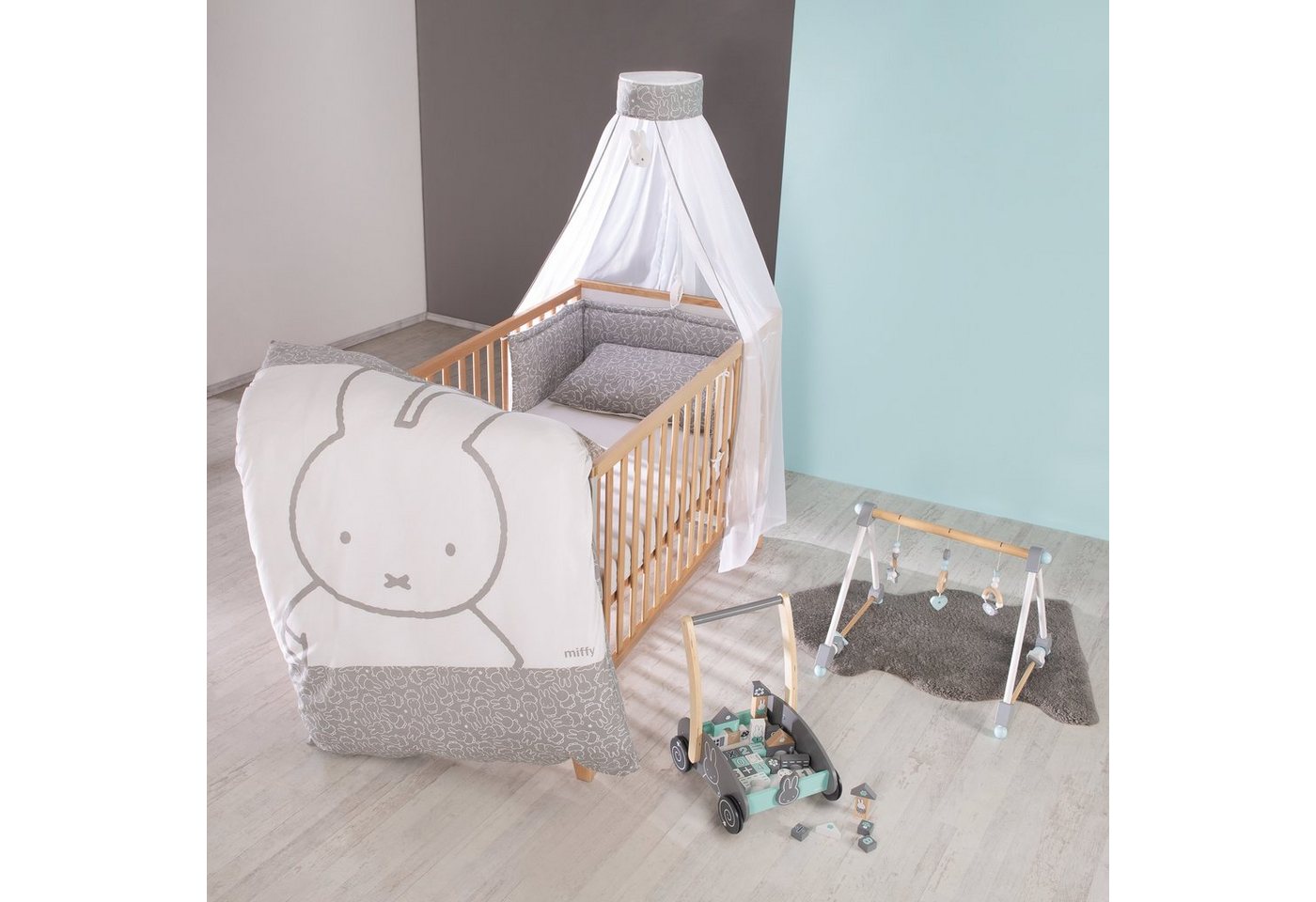 roba® Kinderbettwäsche 100 x 135 cm, in verschiedenen Motiven, Kissenbezug, Deckenbezug, Nestchen & Himmel – Bild 2 von 3