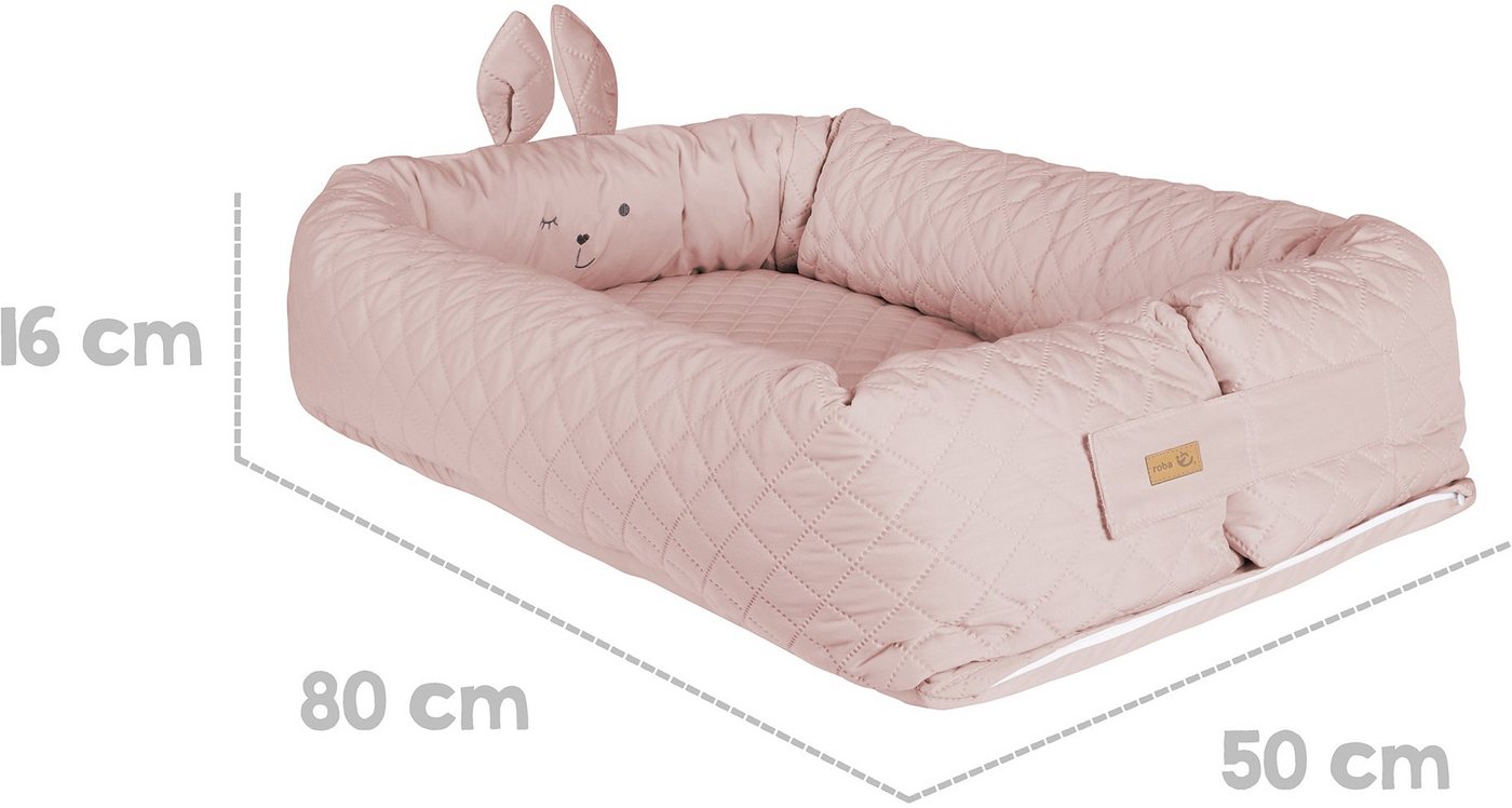 roba® Kuschelnest Babylounge, roba style, Lily, rosa, 3in1 – Bild 2 von 5