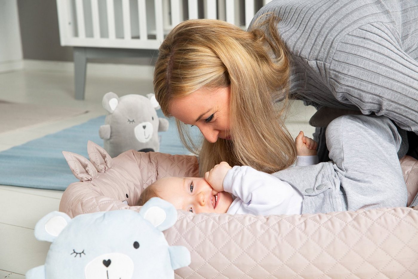 roba® Kuschelnest Babylounge, roba style, Lily, rosa, 3in1 – Bild 5 von 5
