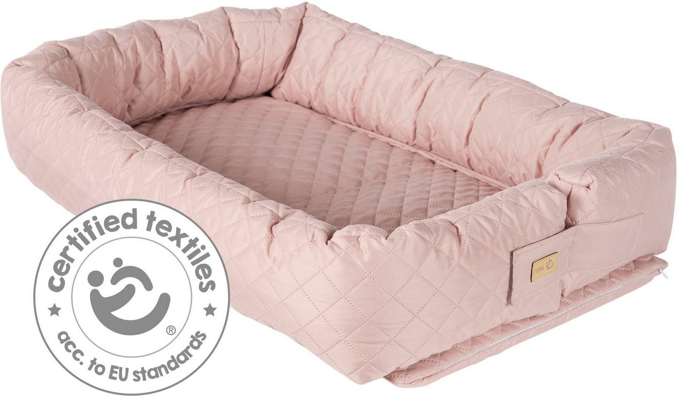 roba® Kuschelnest Babylounge, Style, rose/mauve, 3in1 – Bild 5 von 5