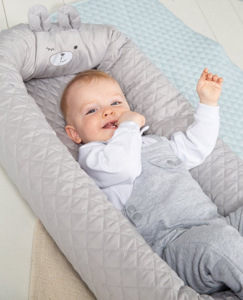 roba® Kuschelnest Babylounge, roba style, Sammy, grau, 3in1 – Bild 4 von 5