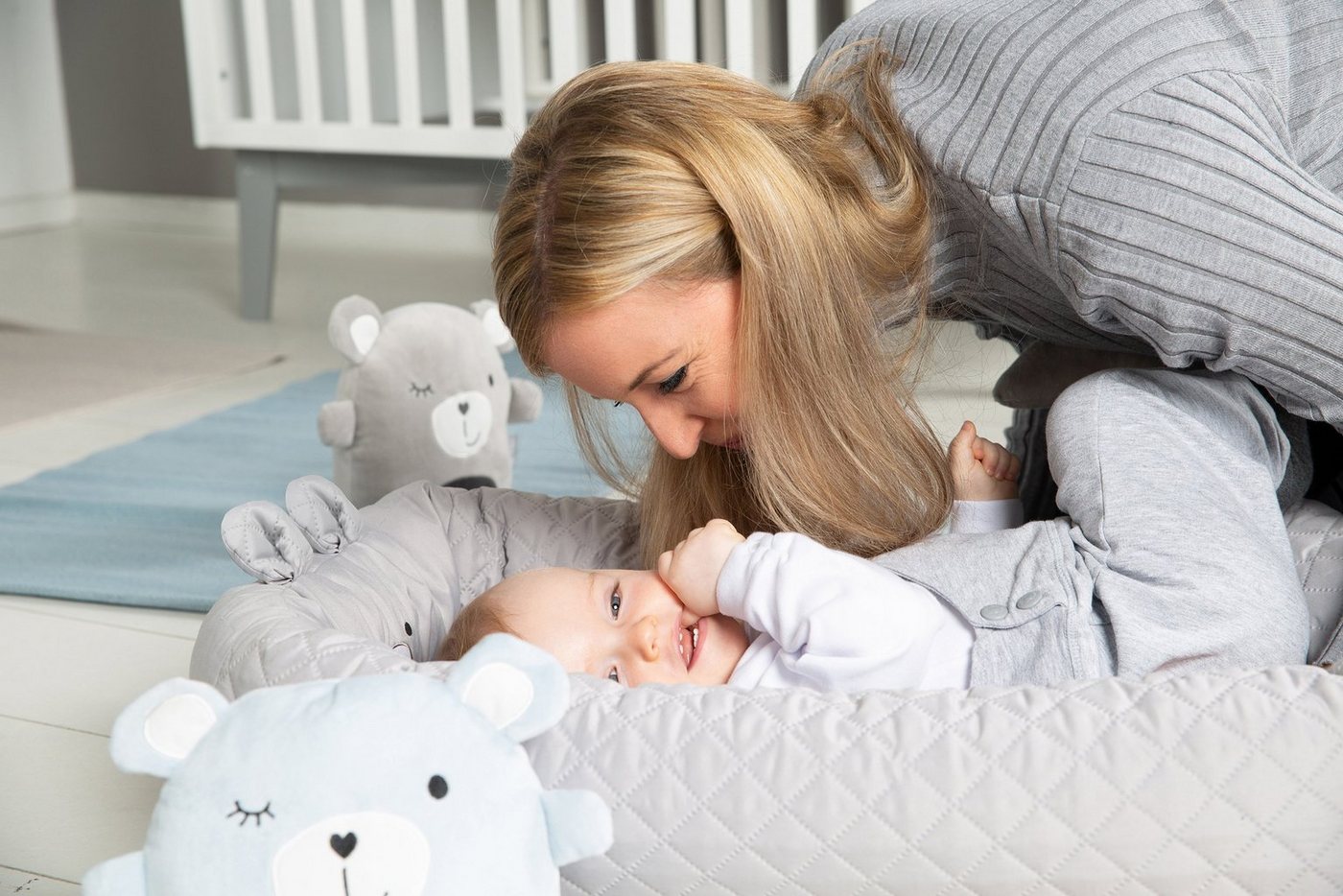 roba® Kuschelnest Babylounge, roba style, Sammy, grau, 3in1 – Bild 5 von 5