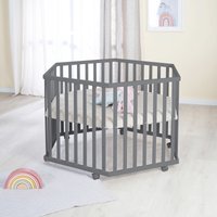 Roba Laufgitter 6-eckig Greyish gesteppt 'Luxe'