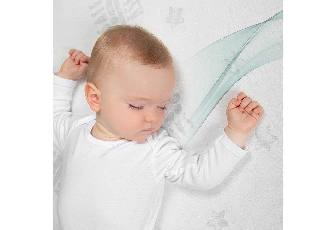 Laufgitter-Matratze safe asleep®, roba®, 4 cm hoch, für 6-eckige Laufgitter – Bild 3 von 5