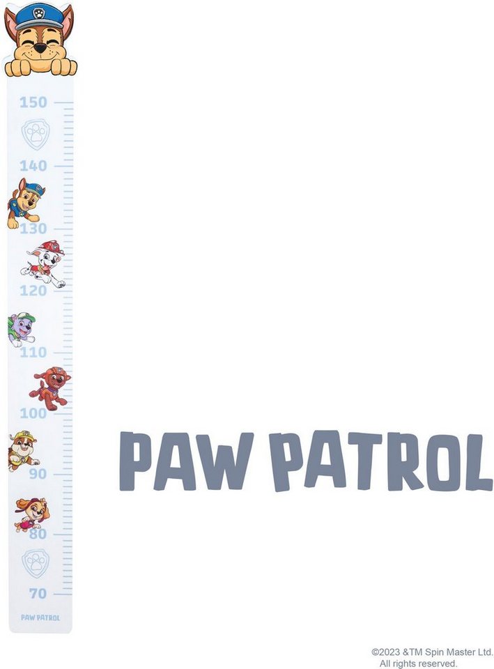 roba® Messlatte PAW Patrol, mit Paw Patrol Motiv, Skala bis 150 cm – Bild 2 von 5