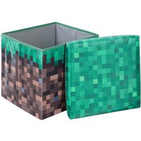 Roba Sitz- und Aufbewahrungsbox, Grasblock, klein, Canvas Minecraft