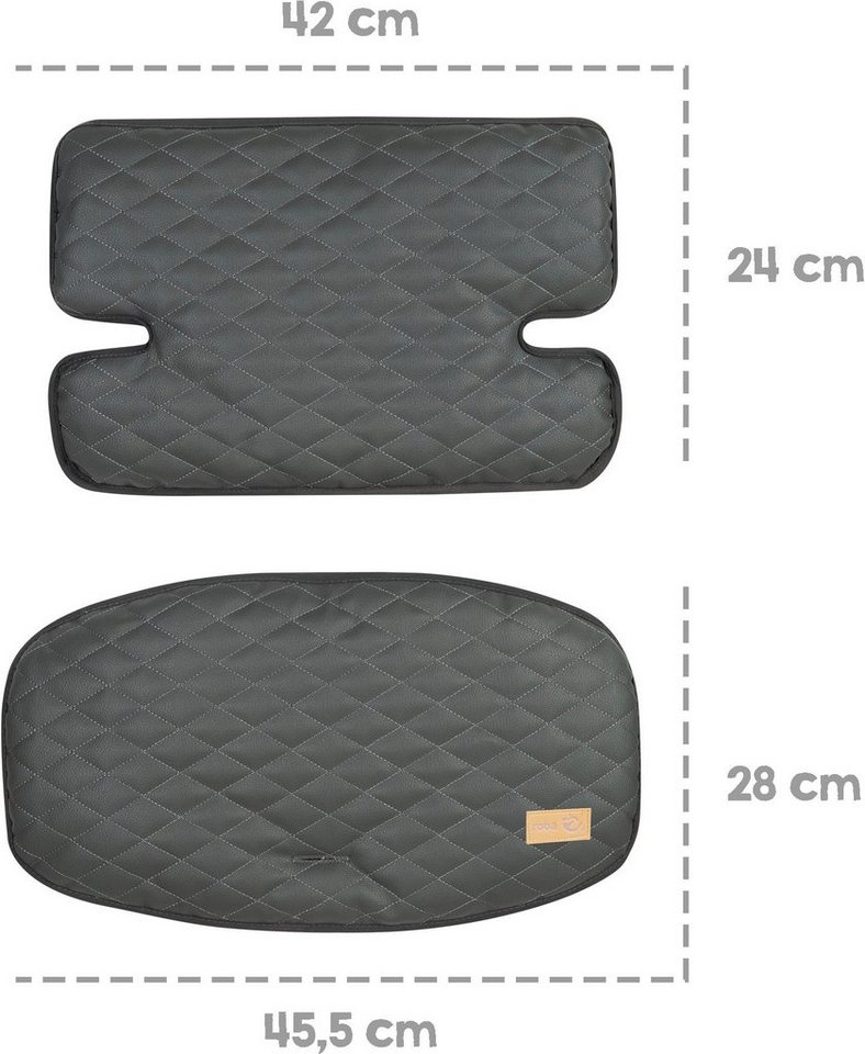 roba® Sitzverkleinerer Sit Up Luxe, graphite gesteppt, 2-teilig, (2-tlg) – Bild 5 von 5