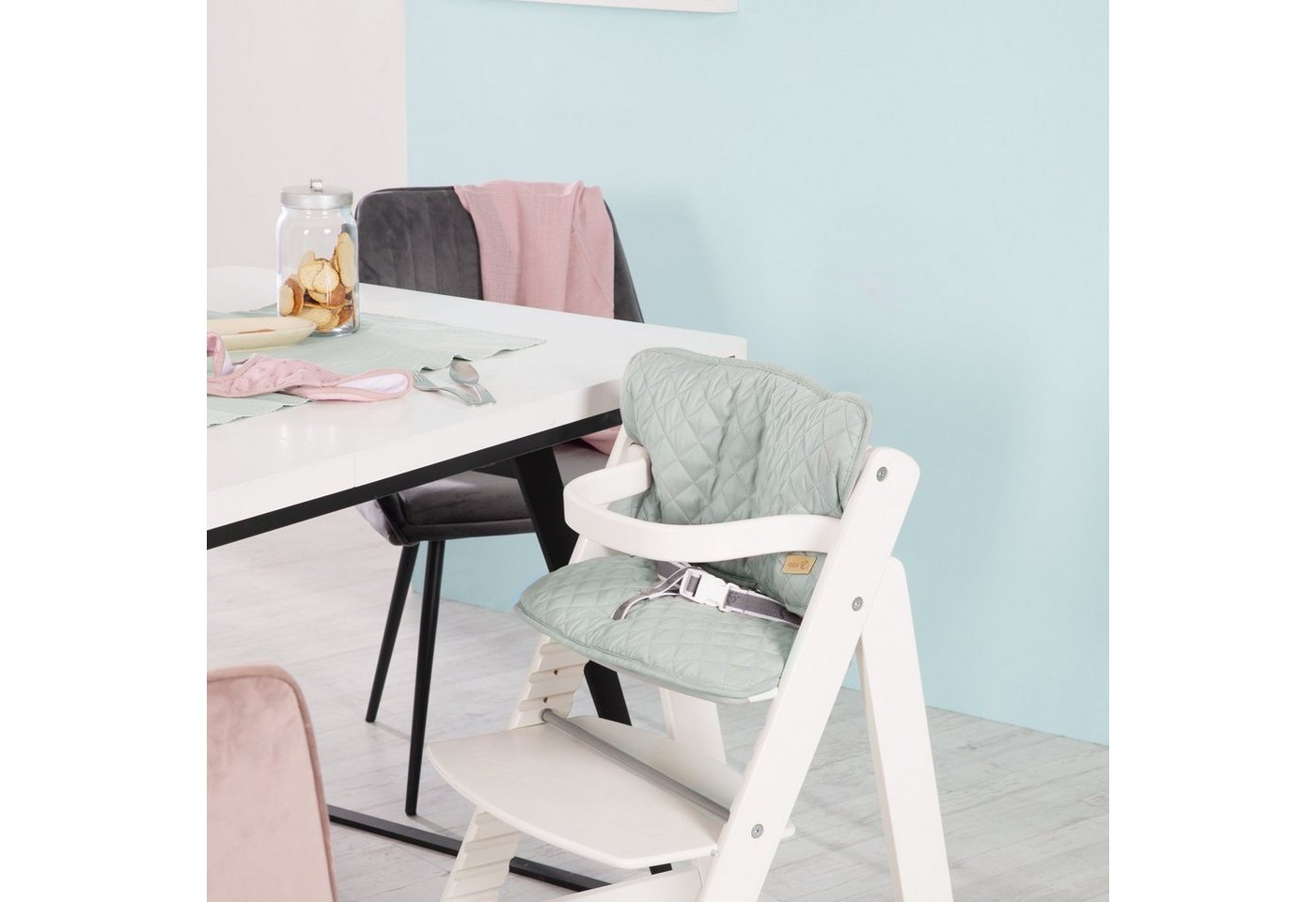 roba® Sitzverkleinerer Style Frosty green, (2-tlg), passend zu den Hochstühlen Nature Up – Bild 5 von 5