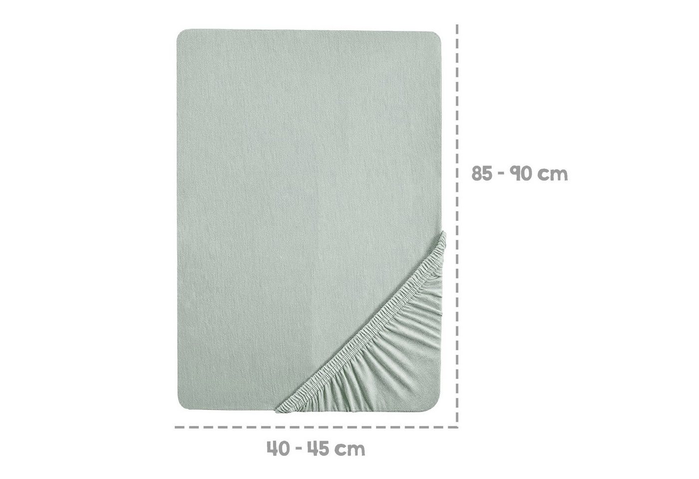 roba® Spannbettlaken Lil Planet, 100% Baumwolle, Spannbettlaken für Wiegenmatratzen – Bild 4 von 5