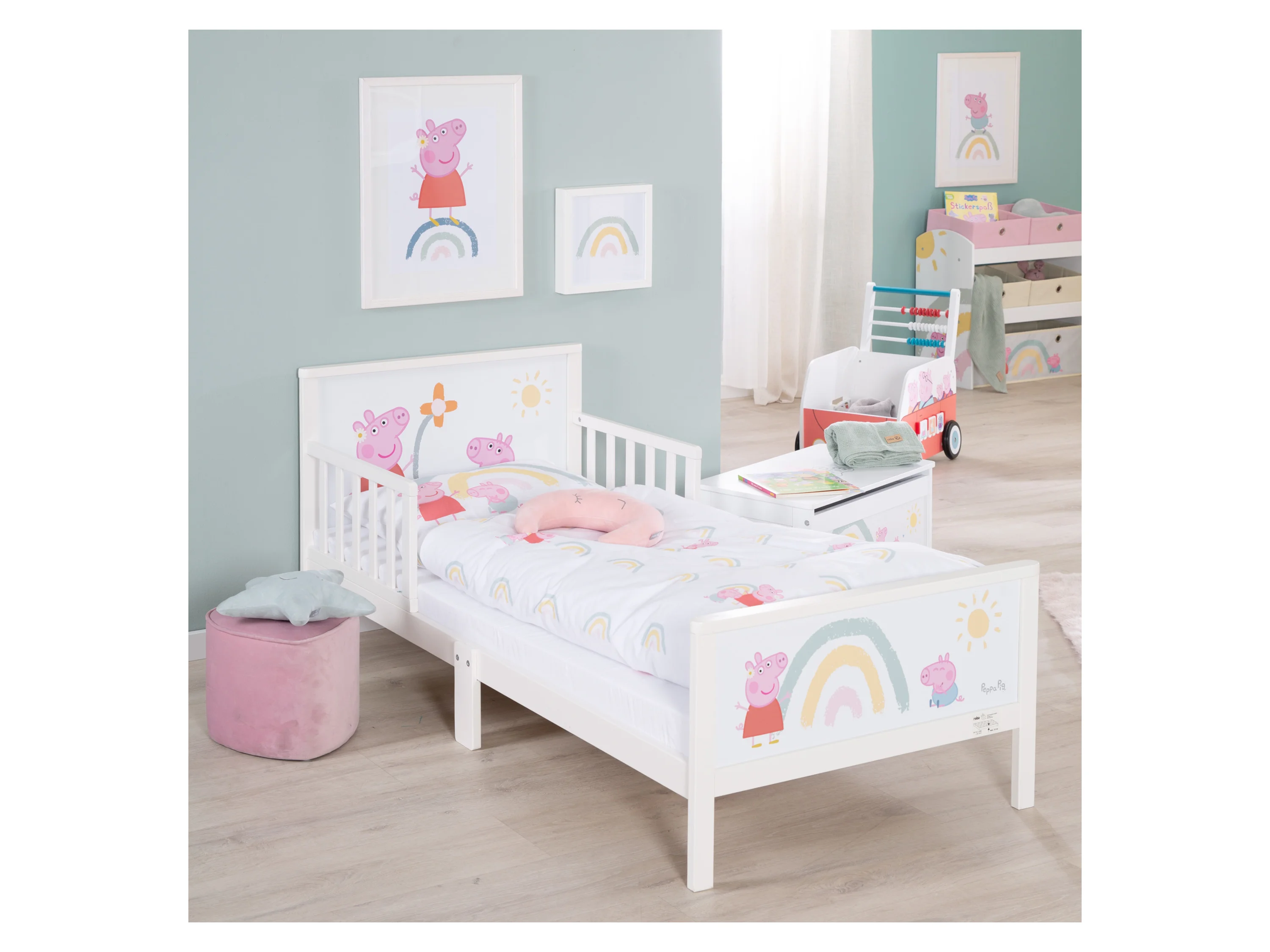 Roba Toddler-Themen-Komplettbett, 70x140 cm Peppa Pig – Bild 2 von 4