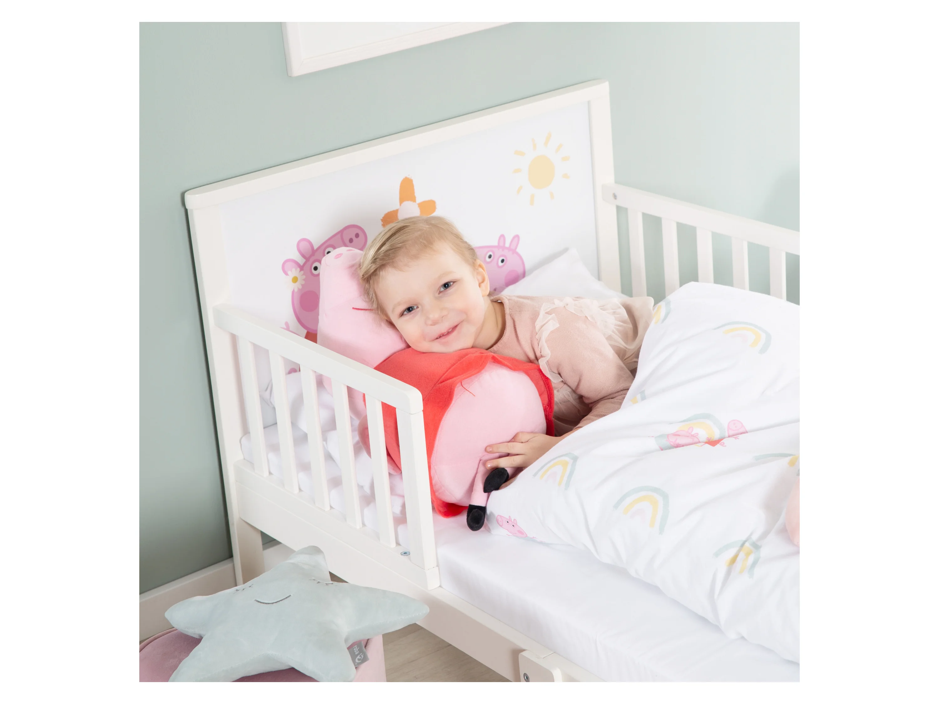 Roba Toddler-Themen-Komplettbett, 70x140 cm Peppa Pig – Bild 3 von 4