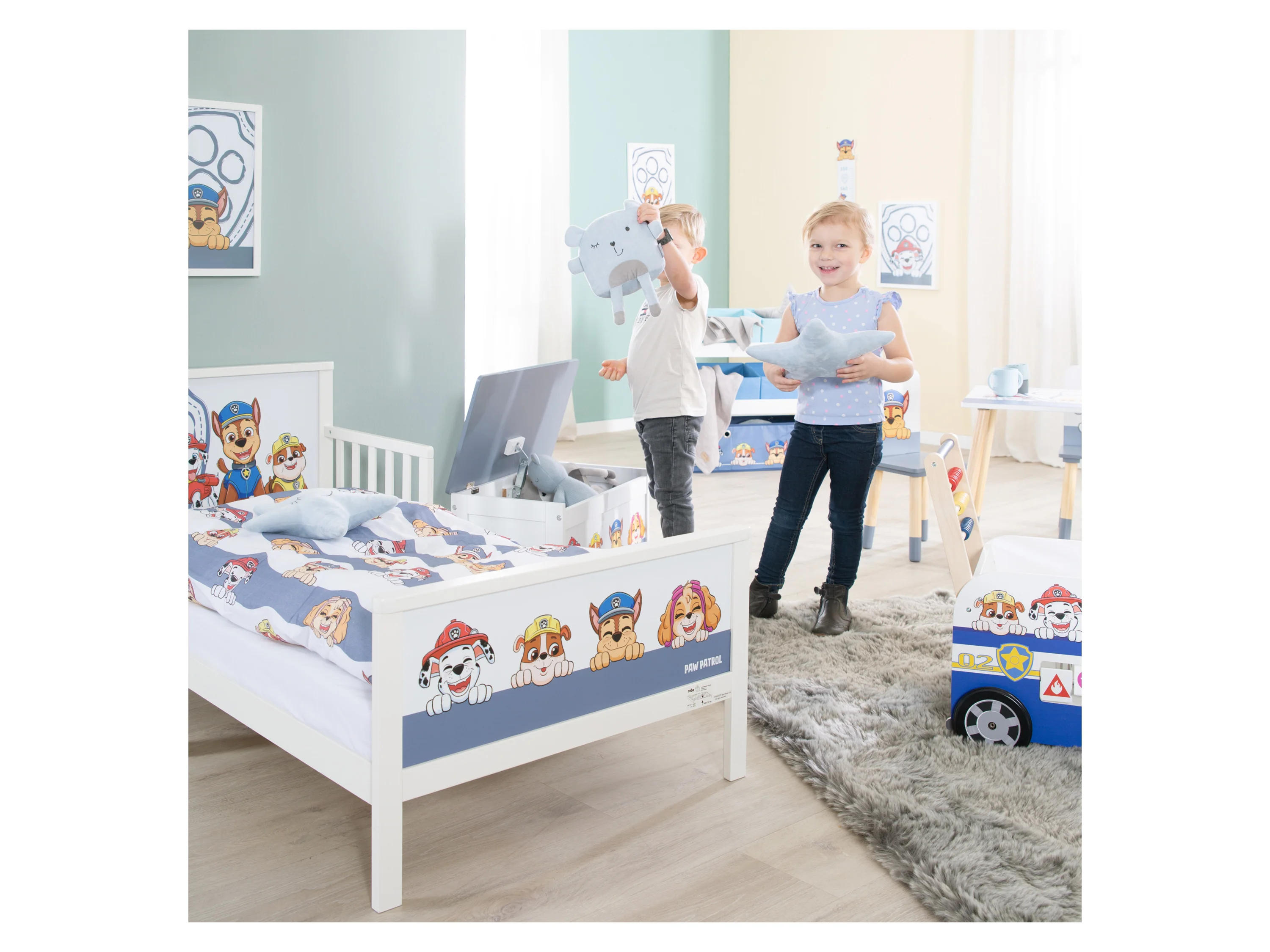 Roba Toddler-Themen-Komplettbett, 70x140 cm Paw Patrol – Bild 2 von 4