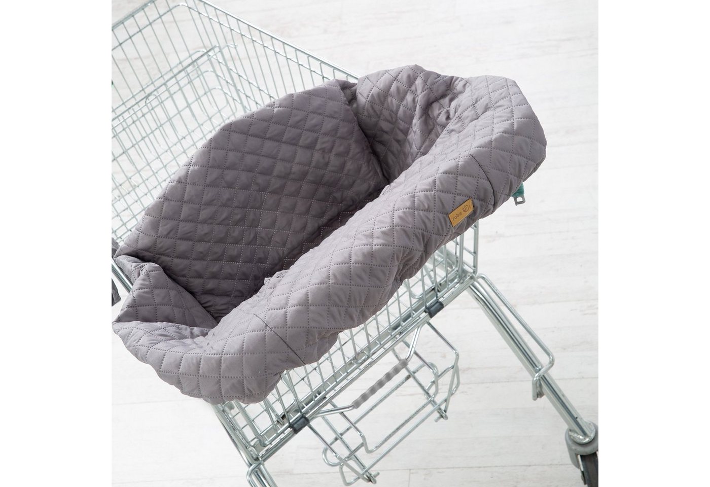 roba® Tragetuch Style, anthrazit, Einkaufswagenschutz inkl. Tragerucksack – Bild 2 von 5