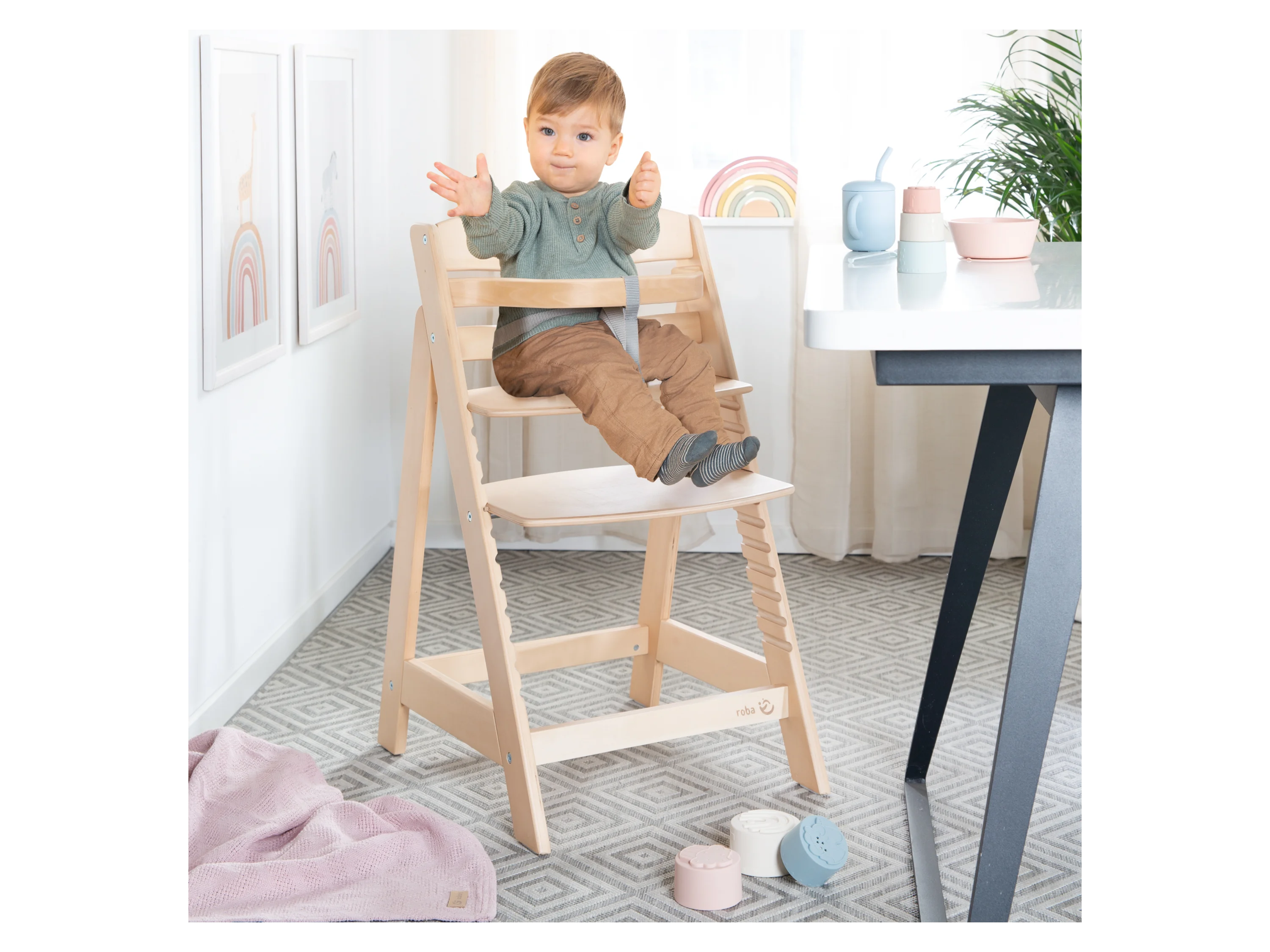 ROBA Treppenhochstuhl Sit Up, natur – Bild 2 von 4