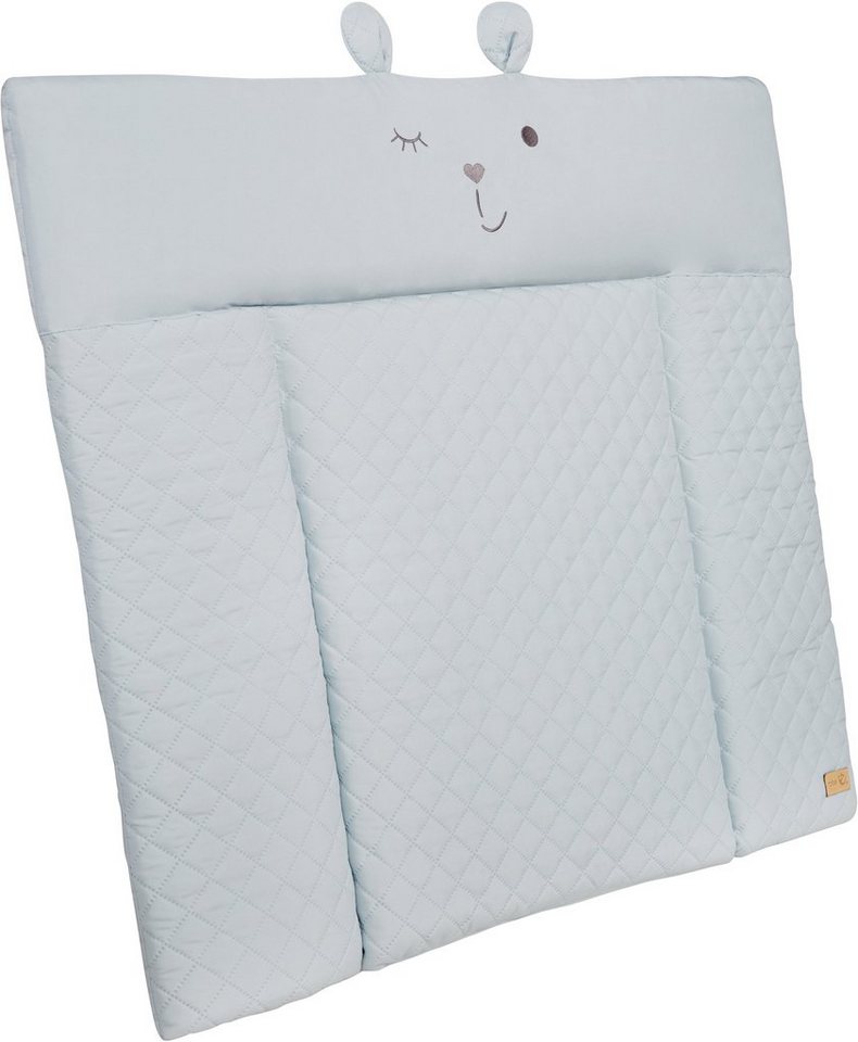 roba® Wickelauflage Style, Soft, sky, mit aufgesticktem Gesicht – Bild 2 von 5