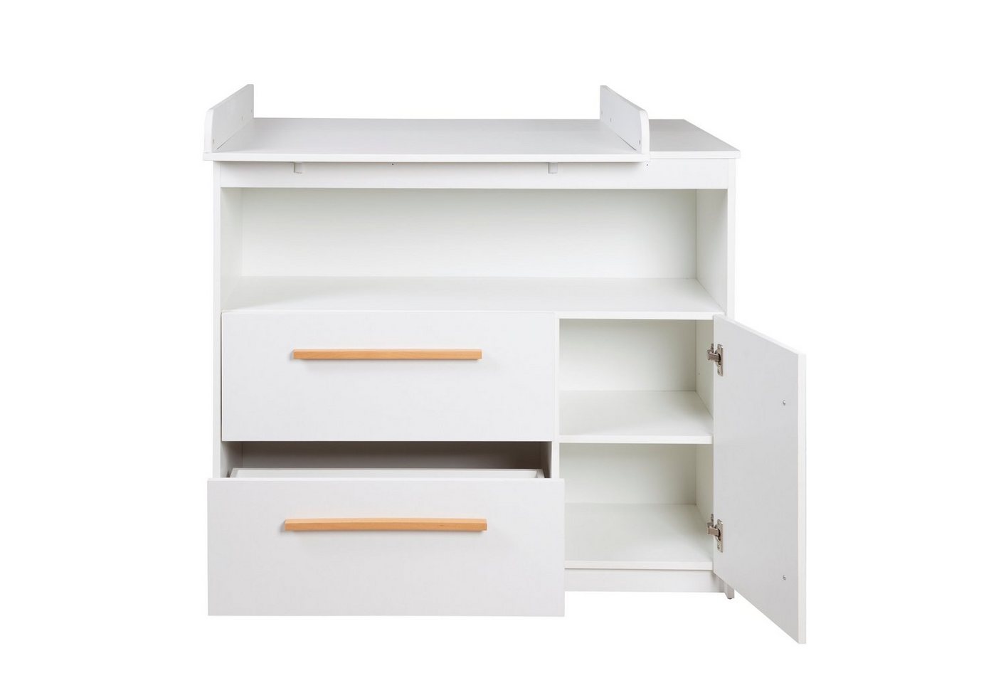 roba® Wickelkommode Wickeltisch Lea/Lilo, abnehmbarer Wickelaufsatz - 2 Schubladen, 1 Tür, 1 offenes Fach – Bild 3 von 5