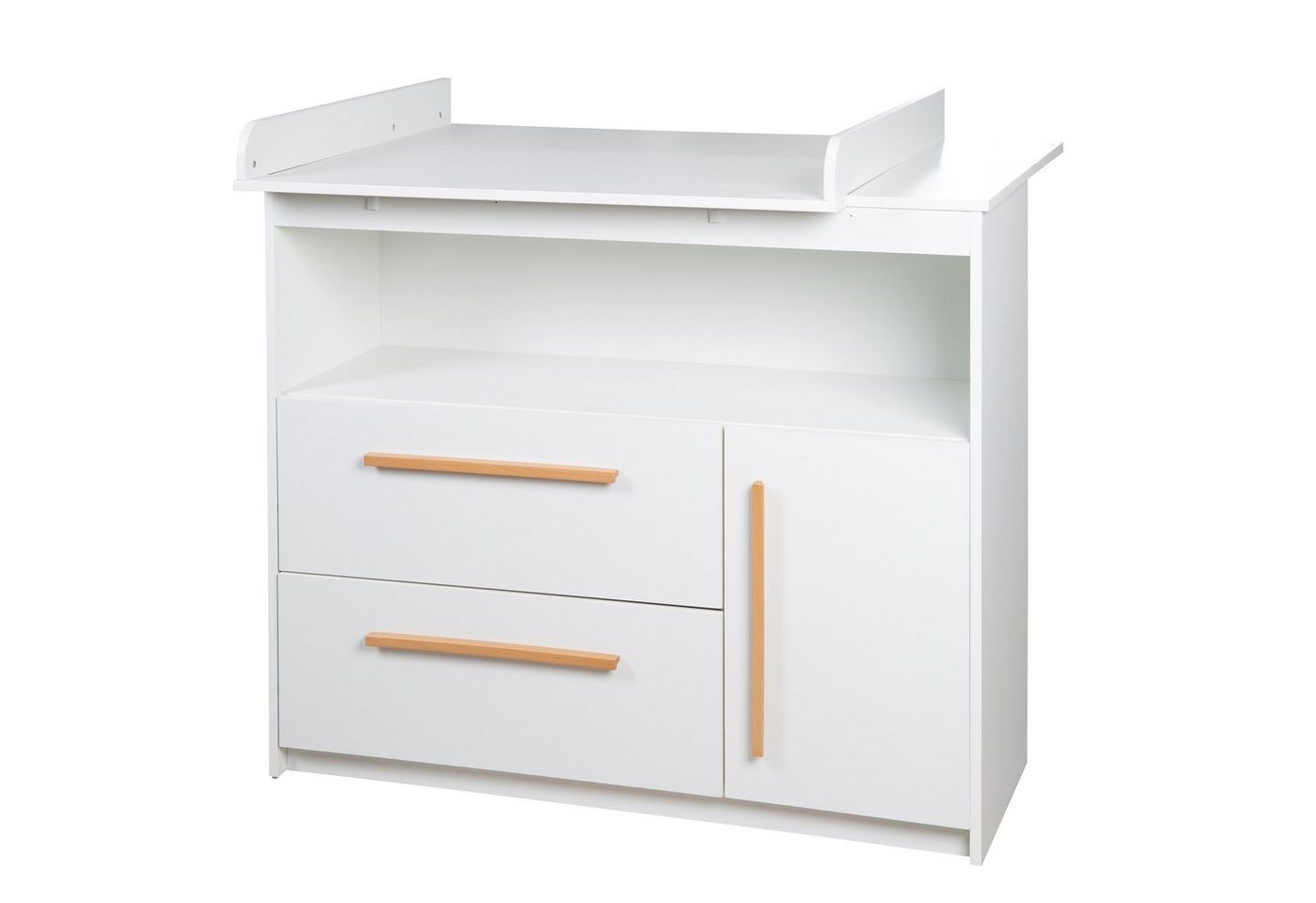 roba® Wickelkommode Wickeltisch Lea/Lilo, abnehmbarer Wickelaufsatz - 2 Schubladen, 1 Tür, 1 offenes Fach – Bild 5 von 5