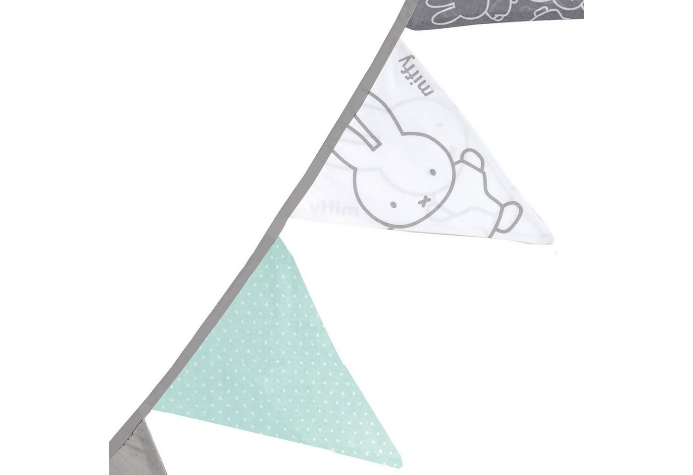 roba® Wimpelkette 12 Wimpel (2m), Länge Kette 3m, Baby- & Kinderzimmer – Bild 2 von 3